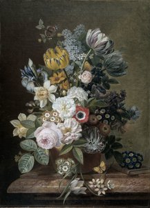 Natura moartă cu flori norvegiane av Eelke Jelles Eelkema