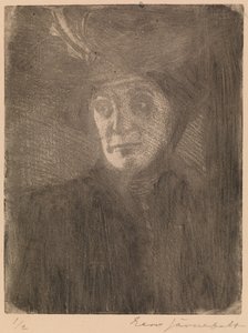 Portrett av kunstnerens kone