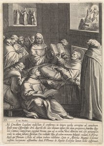 Thomas Aquinas blir syk på vei til det andre konsilet i Lyon The Life of Saint Thomas Aquinas (serietittel)