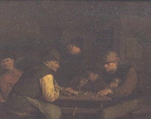 The Card Players, ca. 1655-60 (olje på lerret) av Egbert van the Elder Heemskerck