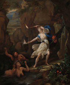 Circe straffer Glaucus ved å gjøre Scylla til et monster Circe Punishing Glaucus ved å forvandle Scylla til et monster