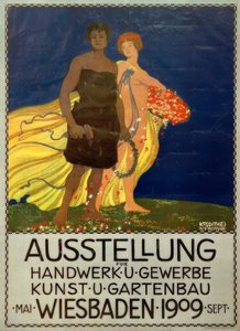 Utstilling for håndverk og handel, kunst og hagebruk, Wiesbaden av Egon Josef Kossuth