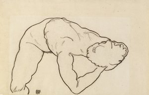 Naken kvinne, 1918 av Egon Schiele