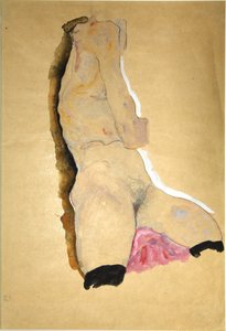 Kvinnelig overkropp, 1911. av Egon Schiele