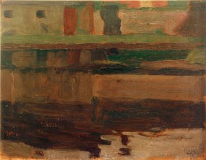 Hus ved elven I. av Egon Schiele
