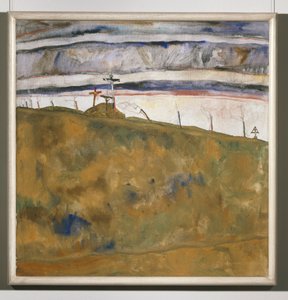 Kalvarienberg (maleri på lerret) av Egon Schiele