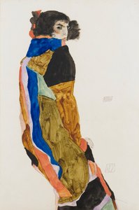 Moah. Verk av Egon Schiele (1890-1918), akvarell og gouache på papir av Egon Schiele