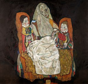 mor med to barn III av Egon Schiele