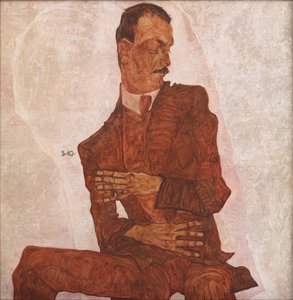 Portrett av Arthur Roessler, 1910. av Egon Schiele