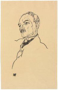 Portrett av August Lederer av Egon Schiele