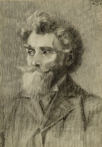 Portrett av mann; Mannerportrett, 1907 av Egon Schiele