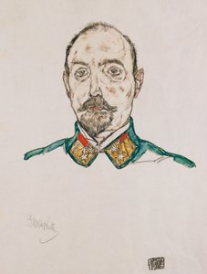 Portrett av en førstebetjent, 1916 av Egon Schiele