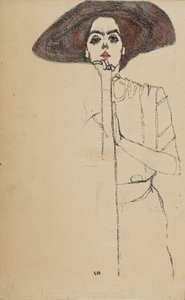 Portrett av en kvinne, 1910. av Egon Schiele