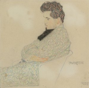 Portrett av komponisten Arthur Löwenstein, 1909 av Egon Schiele