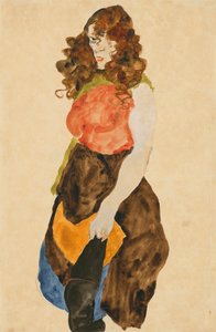 Prostituerte (Dirne) av Egon Schiele
