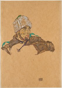 Russisk krigsfange, 1915. av Egon Schiele
