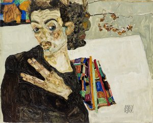 Selvportrett av Egon Schiele