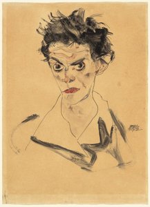 Selvportrett av Egon Schiele