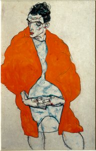 Selvportrett. Tegning av Egon Schiele av Egon Schiele