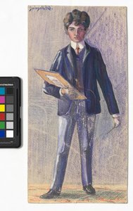 Speilbilde av Egon Schiele