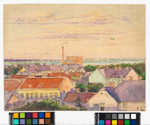 Byutsikt av Egon Schiele
