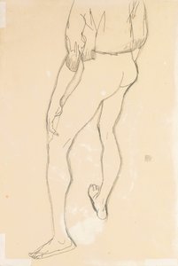 Stående mannlig naken, 1913 av Egon Schiele
