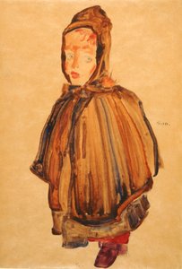 Kvinne med panser av Egon Schiele