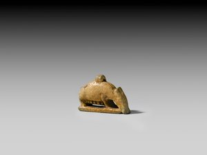 Amulett av en purke (fajanse) av Egyptian