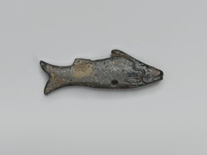 Figur av en fisk (fajanse) av Egyptian