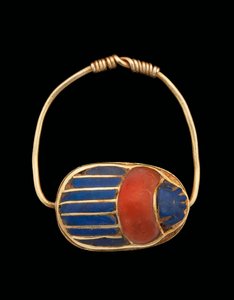 Scarab fingerring, Middle Kingdom av Egyptian 12th Dynasty