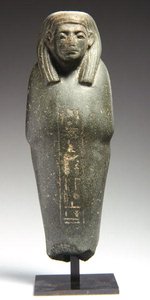 Ushabti-figur for presten Ra-s-hetep-ib, Middle Kingdom, ca. 1950 f.Kr. (gråwake) av Egyptian 12th Dynasty