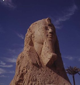 Alabaster Sphinx, New Kingdom, sannsynligvis fra regjeringen til Amenhotep II, ca. 1450-1425 f.Kr. (se også 59239)