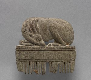 Kam med gaselle, ca. 1391-1353 f.Kr av Egyptian 18th Dynasty