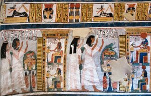 Egyptisk antikvitet: folk i graven til Roy av Egyptian 18th Dynasty