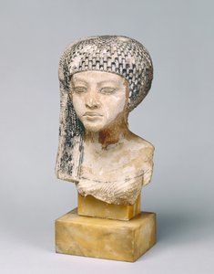 Leder av Amarna Princess, ca. 1353-37 f.Kr. (kalkstein) av Egyptian 18th Dynasty