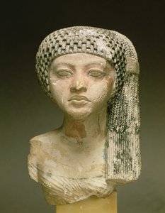 Leder for en prinsesse fra familien til Akhenaten, New Kingdom (malt kalkstein) (se også 116813, 370210, 370211)
