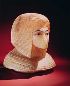 Leder for en kvinne, antatt å være prinsesse Kiya, New Kingdom (alabast)