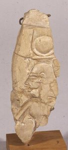 Reliefffragment som viser Nefertiti, fra Tell el-Amarna, New Kingdom (kalkstein) av Egyptian 18th Dynasty