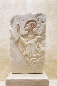 Avlastning av en prest, nytt rike av Egyptian 18th Dynasty