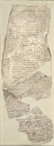 Sinuhe Ostracon, New Kingdom (kalkstein) av Egyptian 18th Dynasty