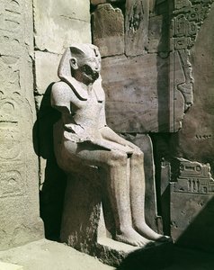 Statue av Tuthmosis III (ca. 1490-39 f.Kr.) New Kingdom (granitt)