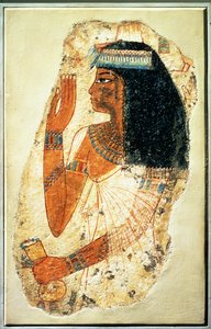 Kvinnen Tjepu, fra Theben, grav 181, New Kingdom (malt gips) av Egyptian 18th Dynasty