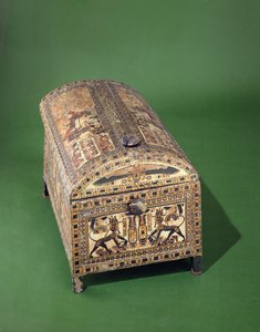 Tutankhamun Chest, New Kingdom, ca. 1340 f.Kr. (malt tre)