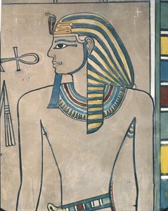 Egypt, antikkens Theben, Kongenes dal, veggmaleri av farao Amenhotep III av Egyptian 19th Dynasty
