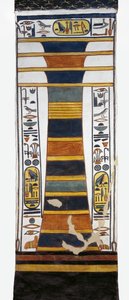 Egypt, Theben, Luxor, Dronningenes dal, Nefertaris grav, Djed-søyle som representerer Osiris