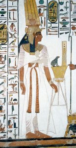 Nefertari, detail from the frescoes in the second chamber of the Tomb of Nefertari, Valley of Queens, Luxor, Thebes (Unesco World Heritage List   1123819   no       norwegian Successfully Translated  Original: Open Lock, Akron, Ohio Translat: Open Lock, Ak