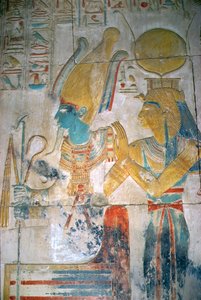 Relieff av Osiris og Isis, New Kingdom (veggmaleri)