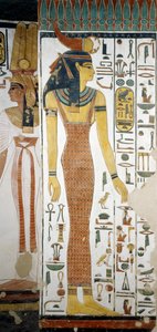 Selqet, detalj fra freskene i gravkammeret til Nefertari, Valley of Queens, Luxor, Theben (Unescos verdensarvliste av Egyptian 19th Dynasty