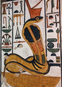 Graven til Nefertari / egyptisk gudinne Wadjet (veggmaleri) av Egyptian 19th Dynasty