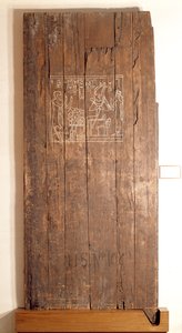 Tredør fra graven til Khonsuhotep New Kingdom, ca. 1285 f.Kr. (tre)